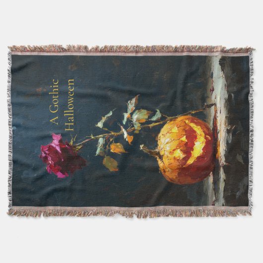 Couverture Un citrouille et une rose Halloween gothiques (Devant)