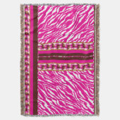 Couverture Un motif floral complexe en rose et blanc, art (devant Vertical)