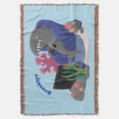 Couverture Un requin drôle en regardant la bande dessinée de (devant Vertical)