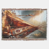 Couverture Un tipi indien paisible au bord d'une rivière sere (Devant)