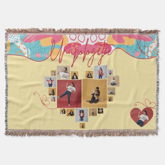 Couverture Unapologetic Personalized Feminine Photo Collage (Devant)