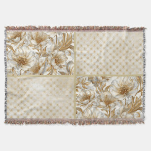 Couverture Une belle combinaison de fleurs, art de points dor