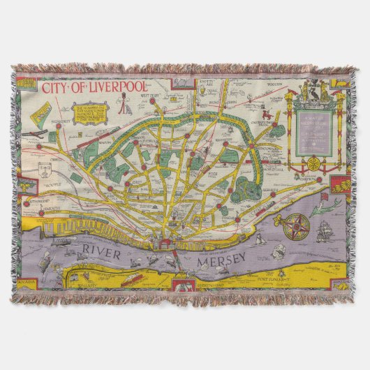 Couverture Une carte de Merseyside, Liverpool (Devant)