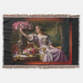 Couverture Une Dame En Robe Lilac Avec Fleurs (Devant)