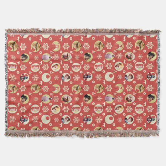 Couverture Une histoire de Noël Rétro Snowflake Motif (Devant)