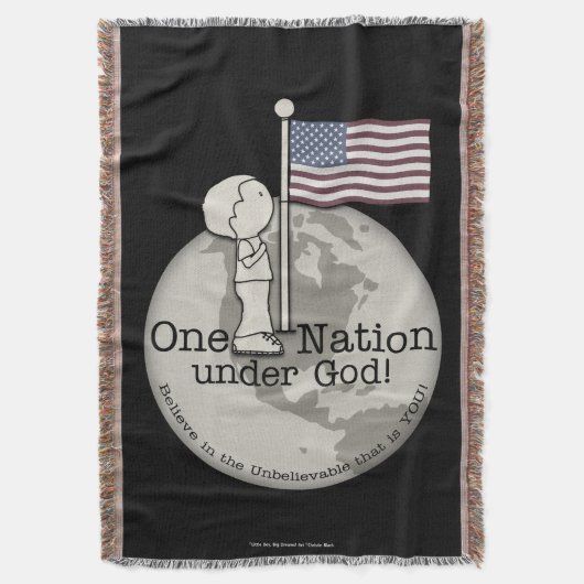 Couverture Une nation sous Dieu, petit garçon au drapeau amér (devant Vertical)