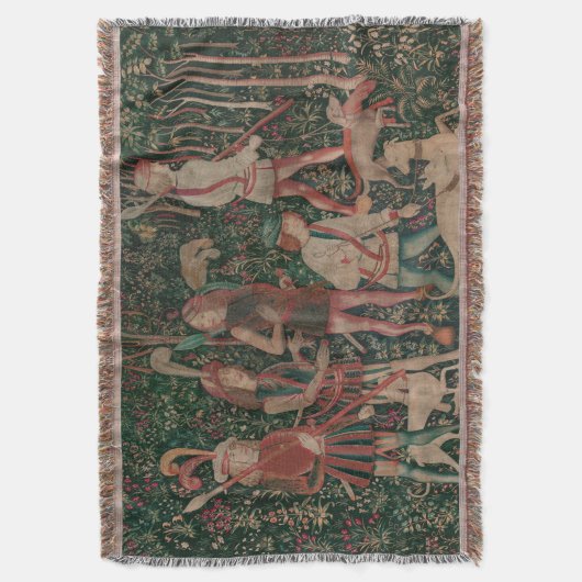 Couverture Unicorn Chasse Art Médiéval - La chasse commence (devant Vertical)