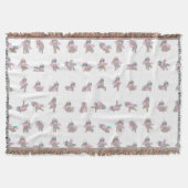 Couverture Unicorn Yoga Poses Design Motif (Devant)