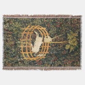 COUVERTURE UNICORNE, FLEURS D'IMAGINAIRE GOTHIQUE, MOTIFS FLE (Devant)