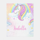 Couverture Unicorne personnalisée pour cadeaux de  (Devant)