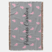 Couverture Unicorne rose invisible sur gris (devant Vertical)