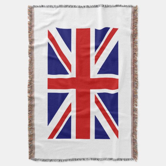 Couverture | Union Jack de jet tissée par drapeau (devant Vertical)
