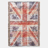 Couverture Union Jack grunge sur le bois rustique (devant Vertical)