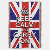 Couverture Union Jack restez calme et continuez (devant Vertical)
