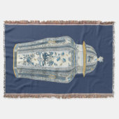 Couverture Urne asiatique décorative en bleu et blanc (Devant)