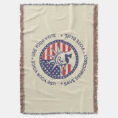 Couverture Utiliser Votre Vote Badge De Liberté Patriotique (devant Vertical)