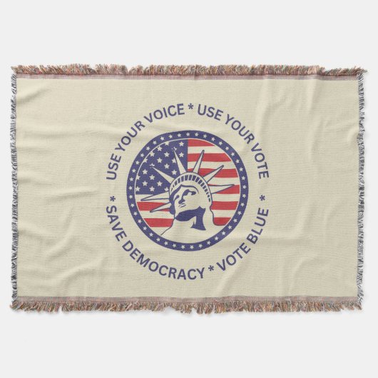 Couverture Utiliser Votre Vote Badge De Liberté Patriotique (Devant)