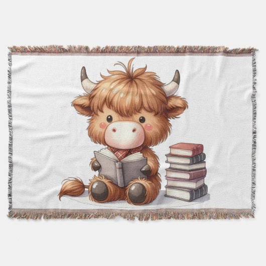Couverture Vache des Highlands lisant des livres (Devant)