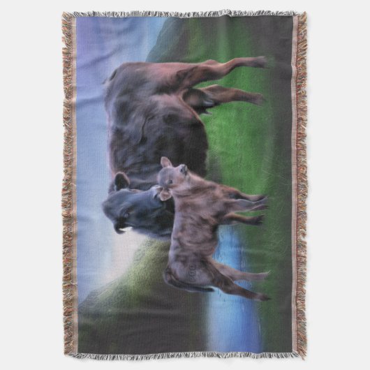 Couverture Vache et veau de l'Angus noir (devant Vertical)