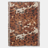 Couverture Vachette à crème Brown de Western Farm (devant Vertical)