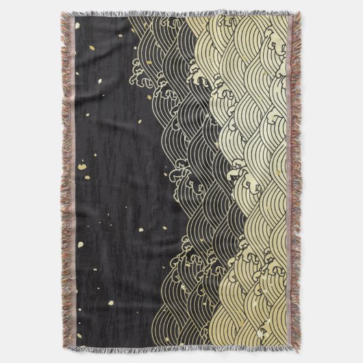 Couverture Vague dorée, texture papier. (devant Vertical)