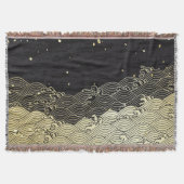 Couverture Vague dorée, texture papier. (Devant)