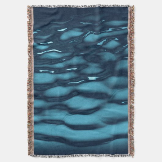 Couverture Vagues Aqua Blue Water (devant Vertical)