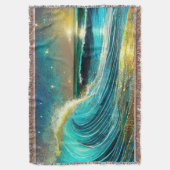 Couverture Vagues océaniques divergentes scintillantes (devant Vertical)