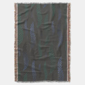 Couverture Vagues Tigre (motif stylisé) 7 (devant Vertical)