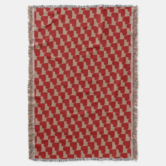 Couverture Valentine's Blanket Classique Coeurs Jeter Blanket (devant Vertical)