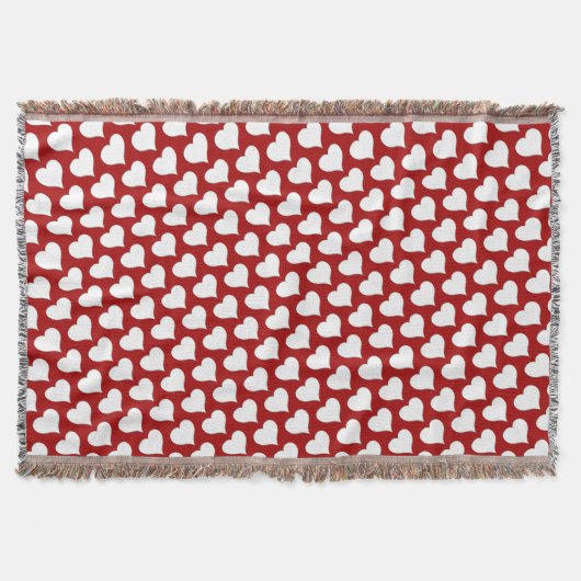 Couverture Valentine's Blanket Classique Coeurs Jeter Blanket (Devant)