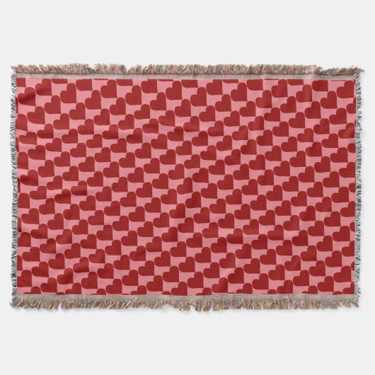 Couverture Valentine's Blanket Classique Coeurs Jeter Blanket (Devant)