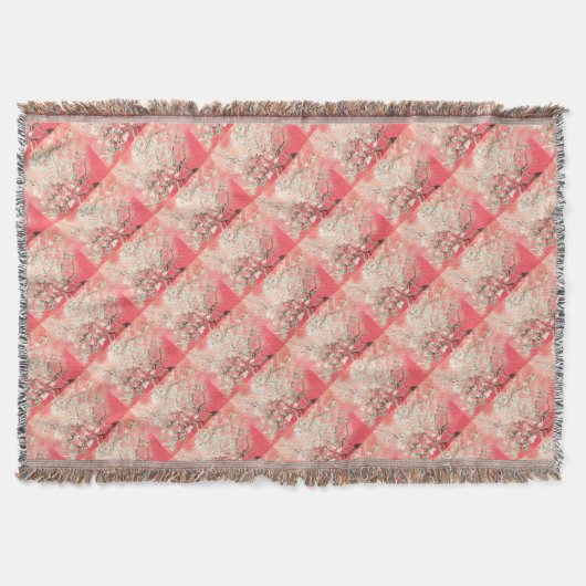 Couverture Van Gogh Almond Blossoms Peach (Devant)