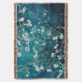 Couverture Van Gogh Almond Blossoms : Turquoise foncé (devant Vertical)
