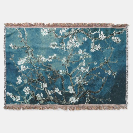 Couverture Van Gogh Almond Blossoms : Turquoise foncé (Devant)