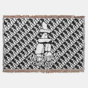 Couverture Vancouver Blanket Vancouver Inukshuk Souvenir Cade