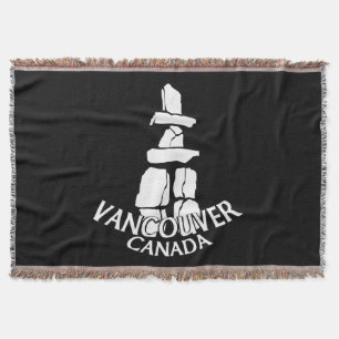 Couverture Vancouver Blanket Vancouver Inukshuk Souvenir Cade