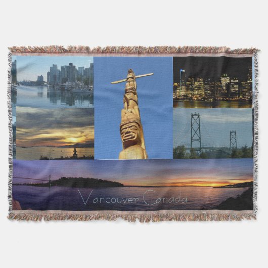 Couverture Vancouver Blanket Vancouver Landmark Souvenir cade (Devant)