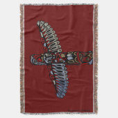 Couverture Vancouver Blanket Vancouver Totem Poteau Souvenirs (devant Vertical)