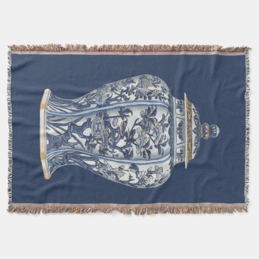 Couverture Vase en porcelaine bleue et blanche de Vision Stud (Devant)