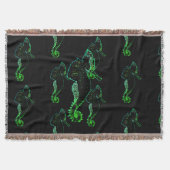 Couverture Vecteur d'art Vector Sea Horse Lancer Blanket (Devant)
