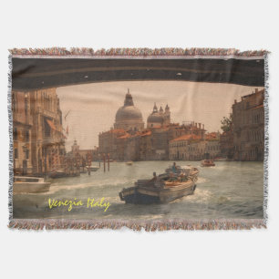 Couverture Venise Italie Grand Canal Vintage
