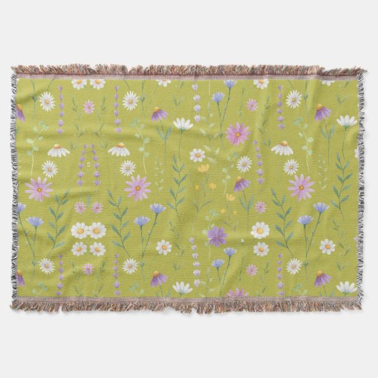 Couverture Verdure moderne Aquarelle Rustique Botanique flora (Devant)