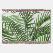 Couverture Verdure tropicale Aquarelle Palm Tree Feuilles (Devant)