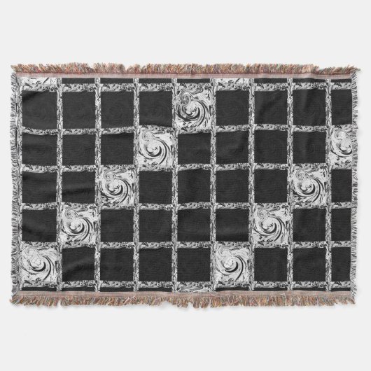 Couverture vérifier le motif noir blanc (Devant)