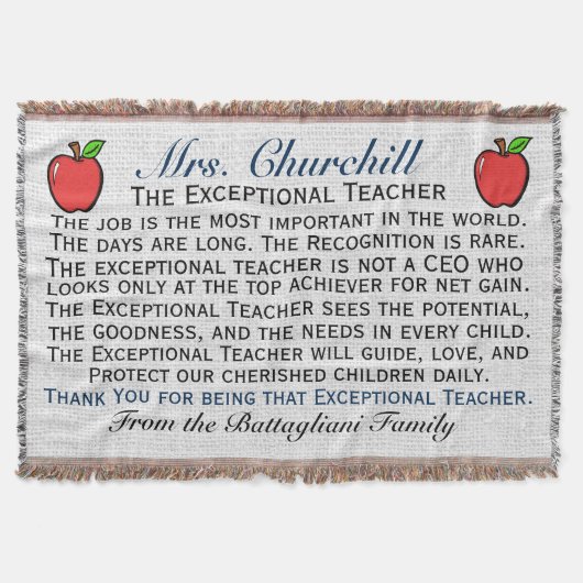 Couverture Version 3 Merci enseignant EXCEPTIONNEL Jeter (Devant)