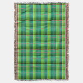 Couverture Vert à damiers motif à moyenne échelle (devant Vertical)