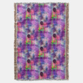 Couverture Vert de conception, aquarelle pourpre de texture (devant Vertical)