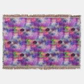 Couverture Vert de conception, aquarelle pourpre de texture (Devant)