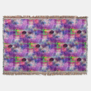 Couverture Vert de conception, aquarelle pourpre de texture